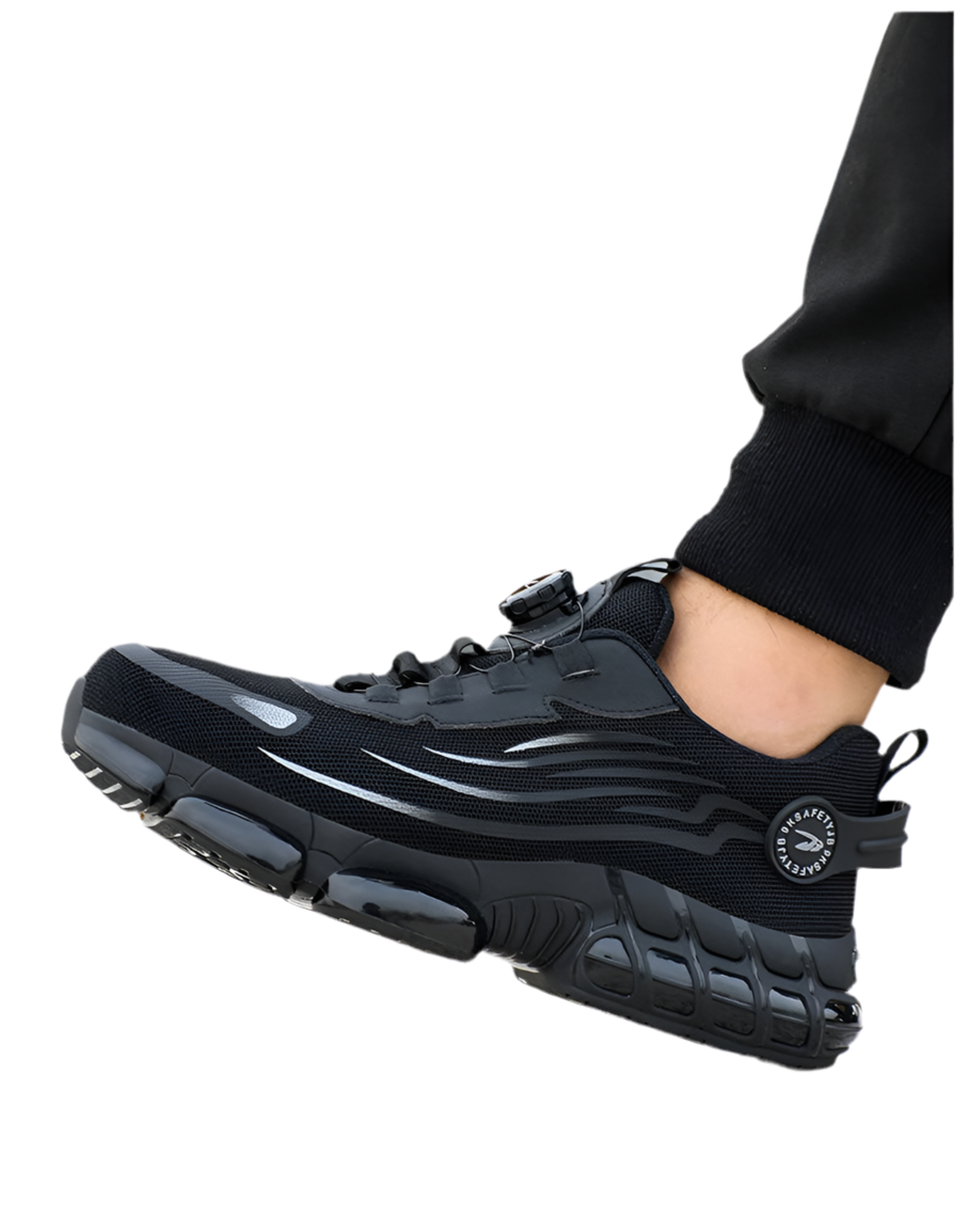 Men's Rotating-Lace Safety Work Shoes