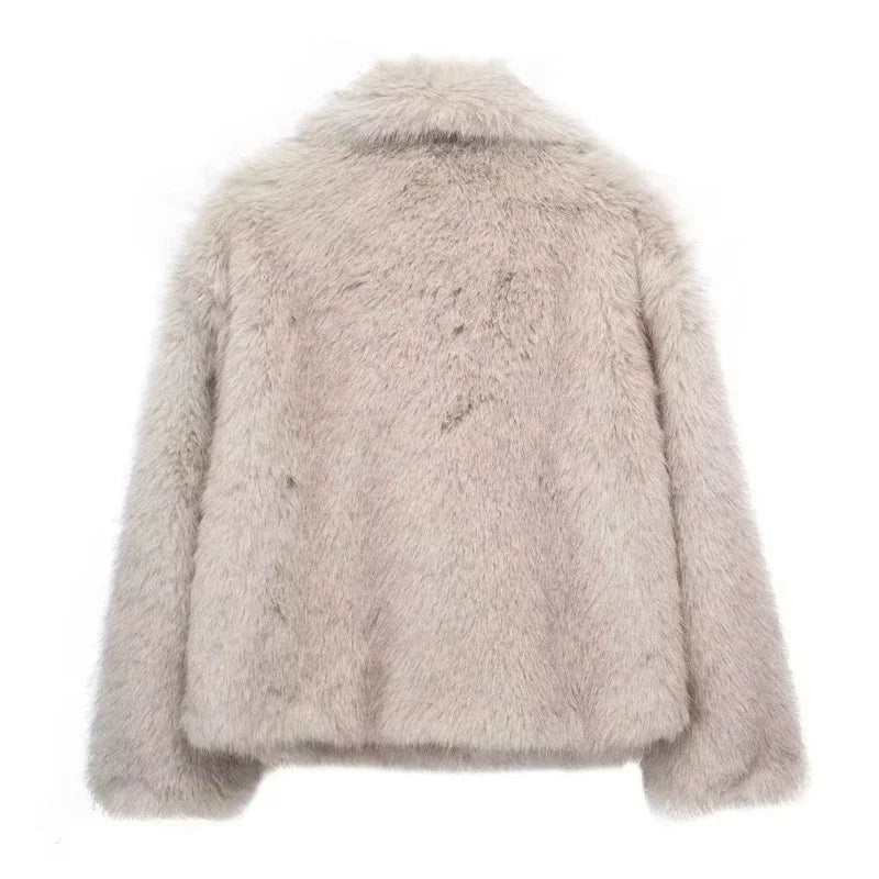 Plush Faux Fur Coat (2024)