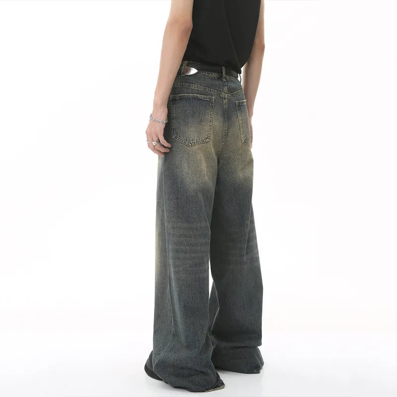 Washed Loose Fit Denim Jeans