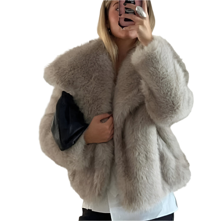 Plush Faux Fur Coat (2024)