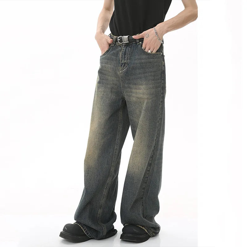 Washed Loose Fit Denim Jeans