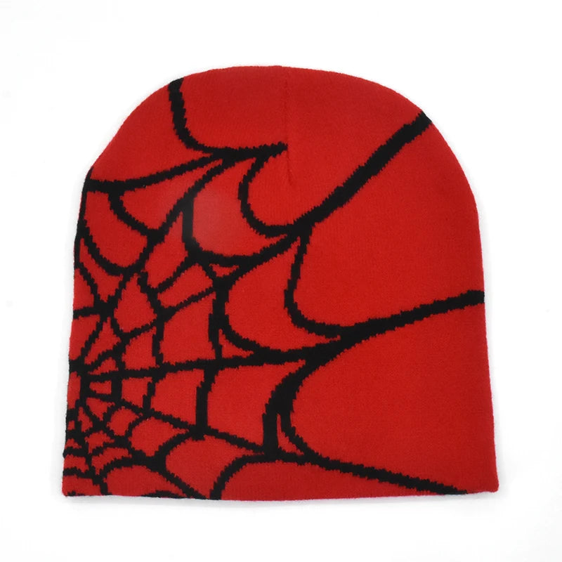 Acrylic Y2K Spider Pattern Beanie (2022)