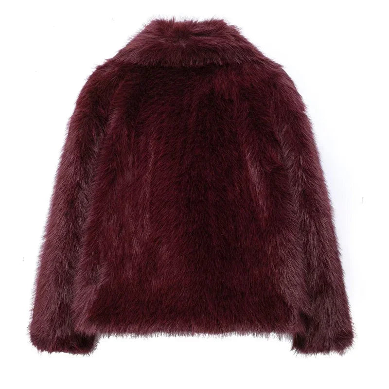 Plush Faux Fur Coat (2024)