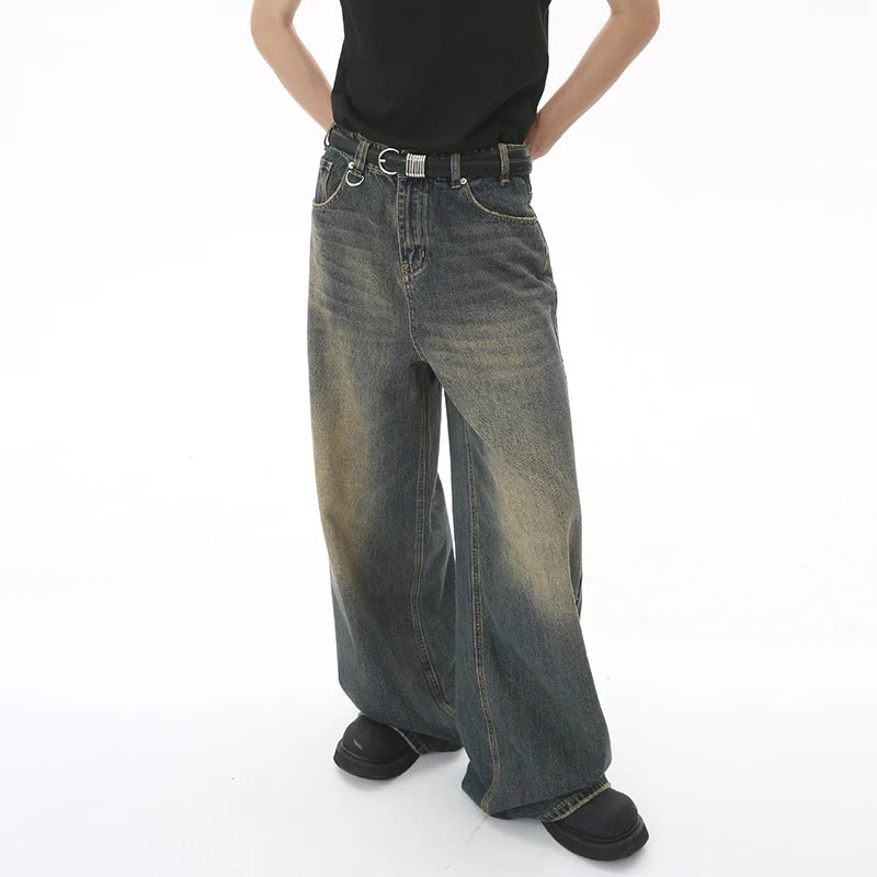 Washed Loose Fit Denim Jeans