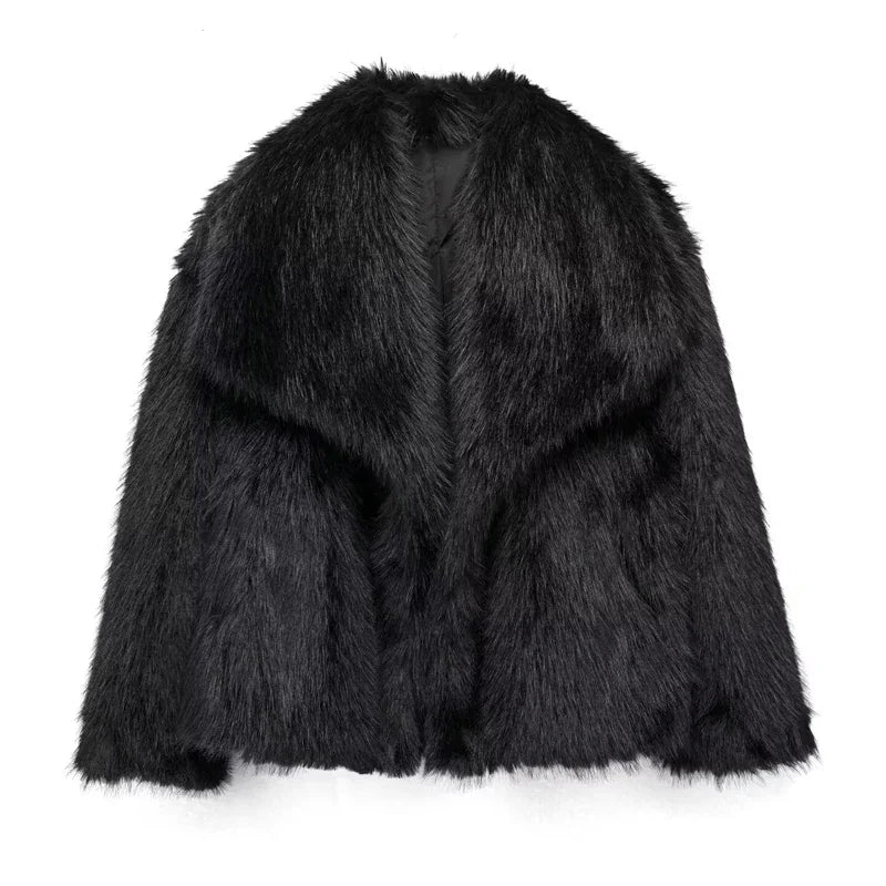 Plush Faux Fur Coat (2024)