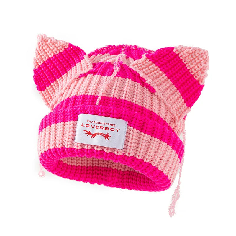 Y2K Cute Ear Personality Beanie