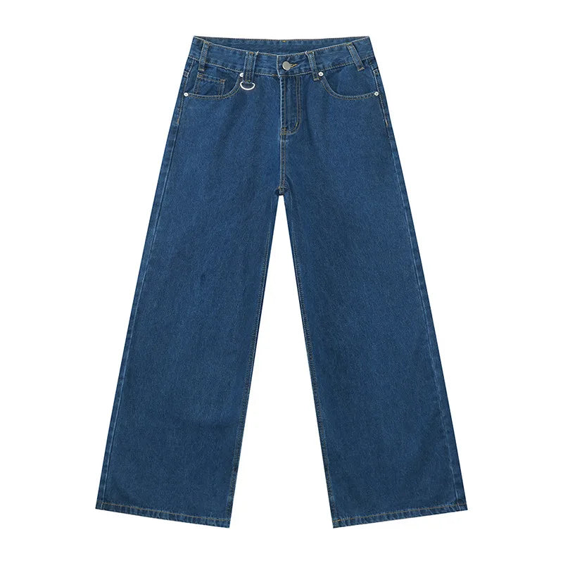 Washed Loose Fit Denim Jeans