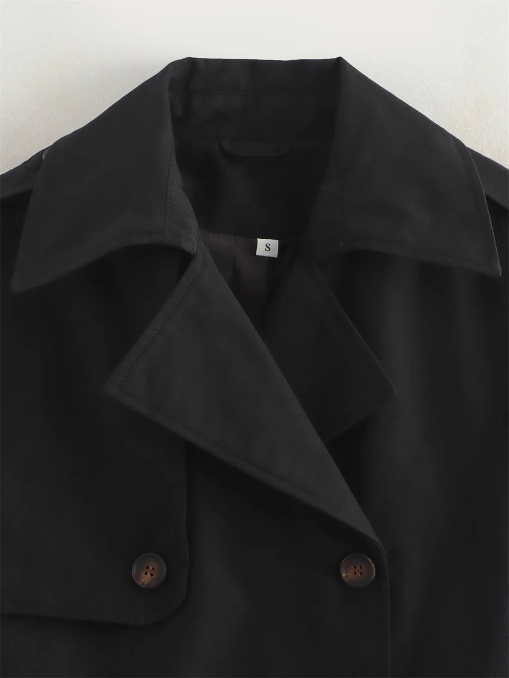 Chic Cropped Trench Jacket