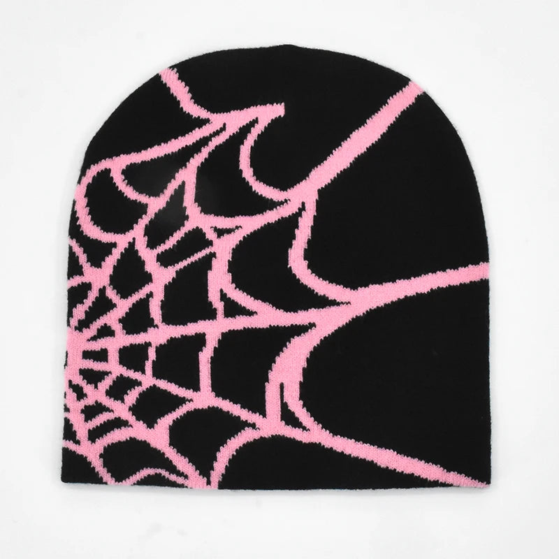 Acrylic Y2K Spider Pattern Beanie (2022)
