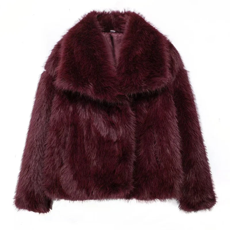 Plush Faux Fur Coat (2024)