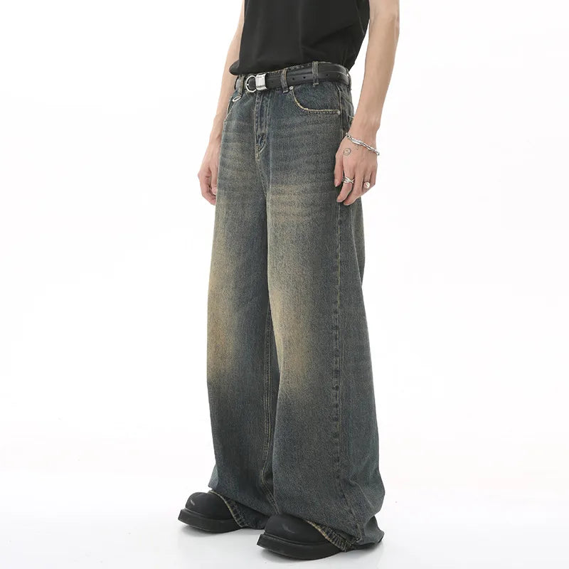 Washed Loose Fit Denim Jeans