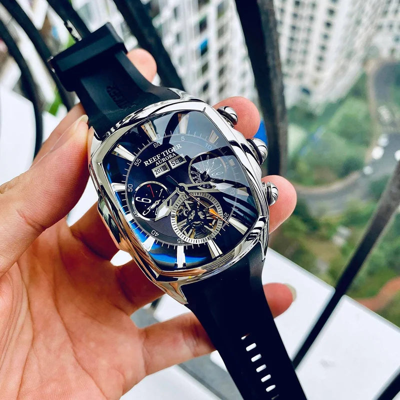 Reef Tiger 'Relogio Masculino' Tourbillion Sport Watch