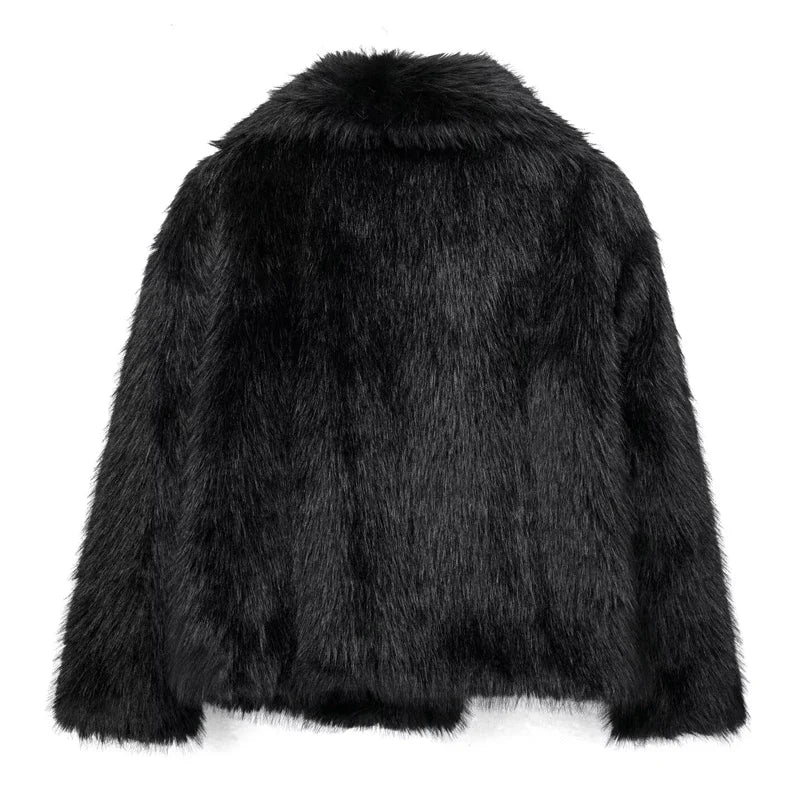 Plush Faux Fur Coat (2024)
