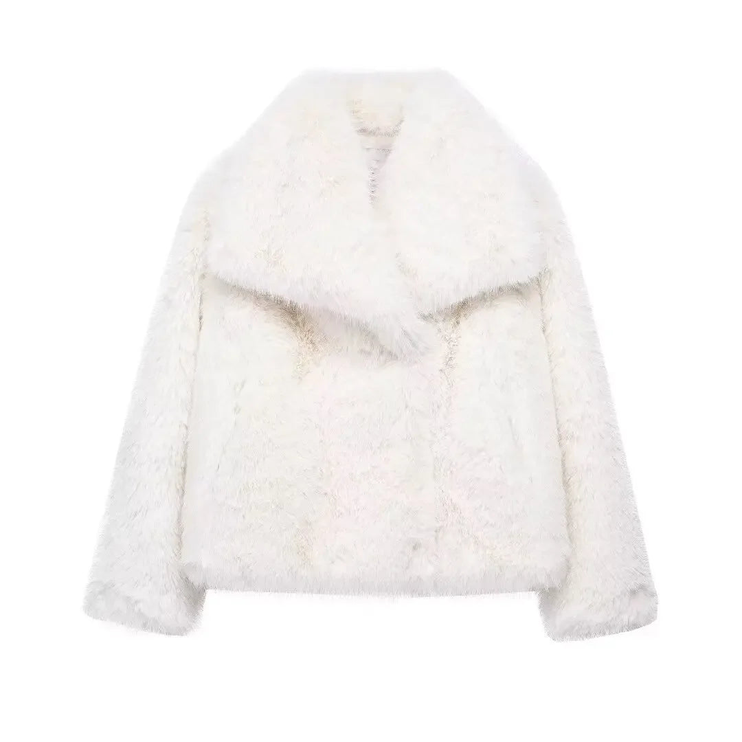 Plush Faux Fur Coat (2024)