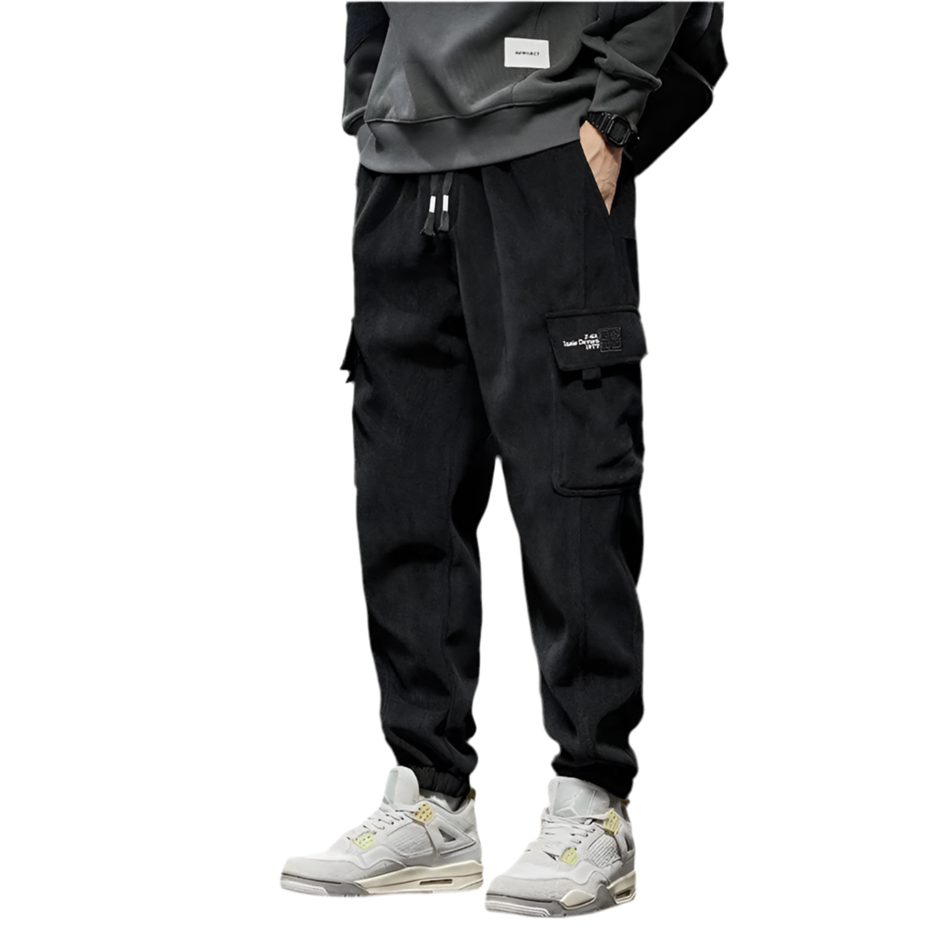 Elastic Waist Straight Jogger Pants
