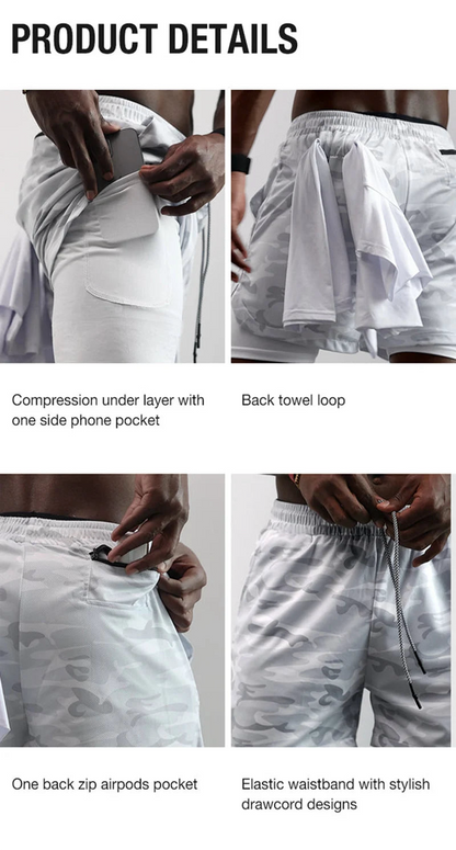 Holy 2-in-1 Performance Gym Shorts