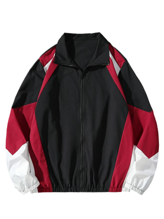 Lightweight Colour-Block Windbreaker