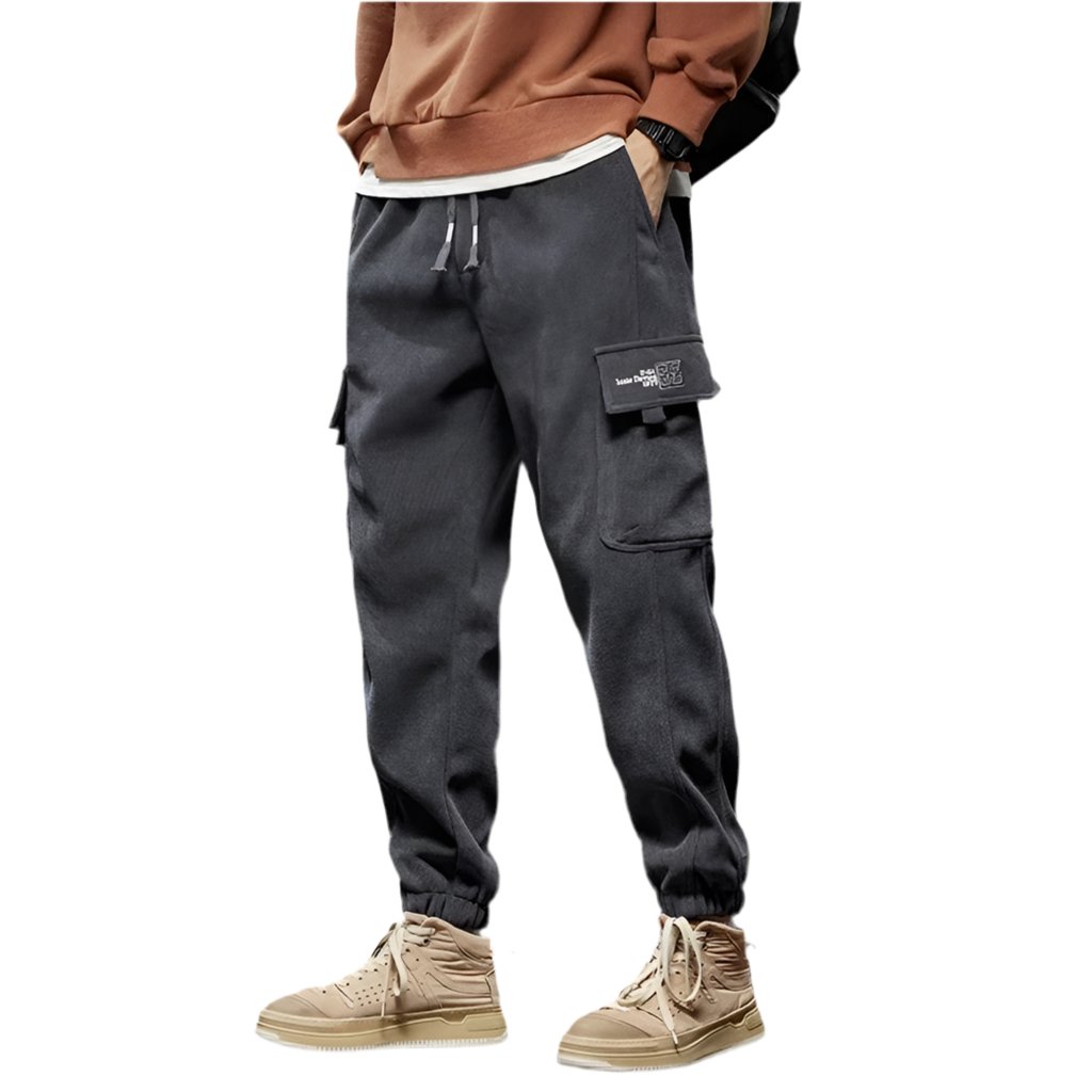 Elastic Waist Straight Jogger Pants