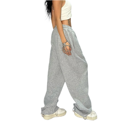 Y2K Lace-Up Baggy Sweatpants