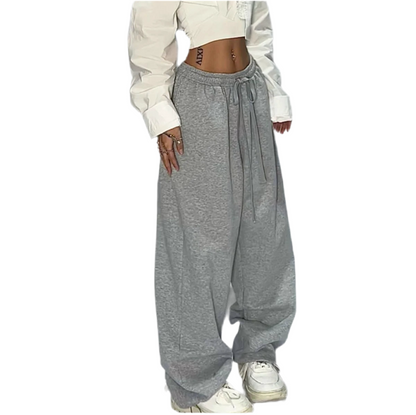 Y2K Lace-Up Baggy Sweatpants