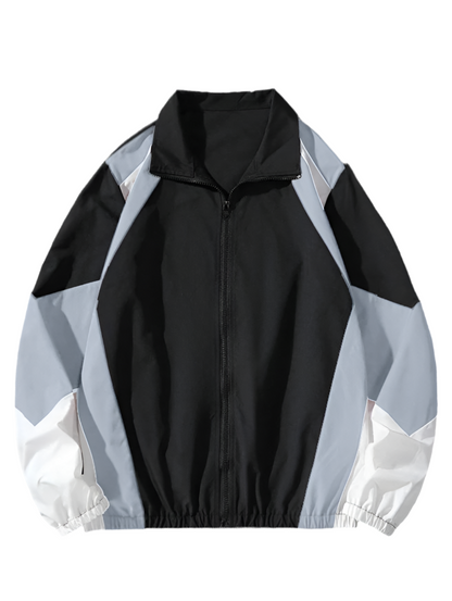 Lightweight Colour-Block Windbreaker