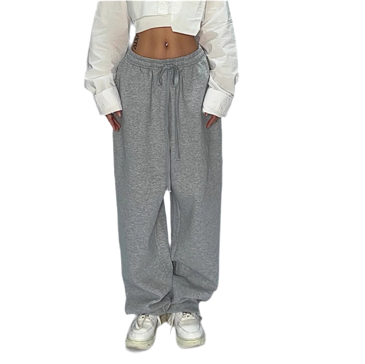 Y2K Lace-Up Baggy Sweatpants