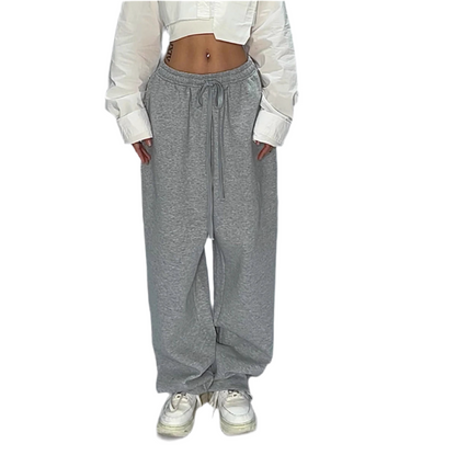 Y2K Lace-Up Baggy Sweatpants