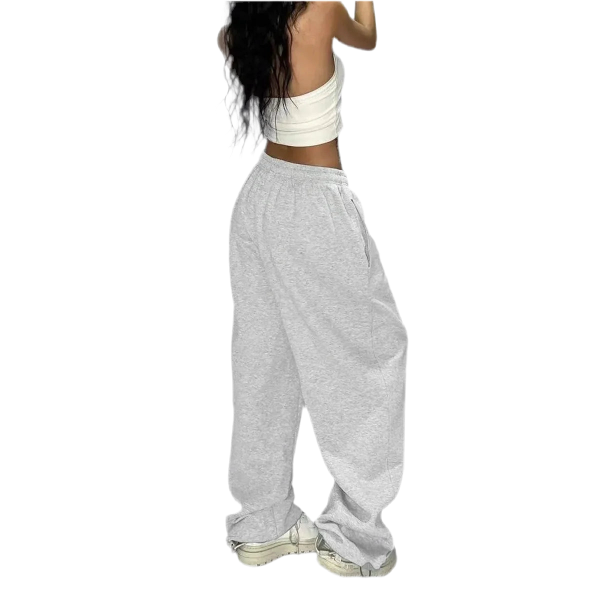 Y2K Lace-Up Baggy Sweatpants