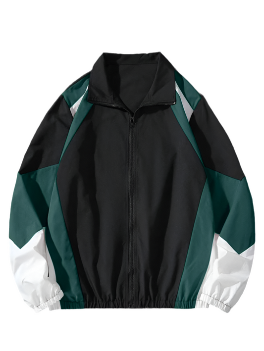 Lightweight Colour-Block Windbreaker