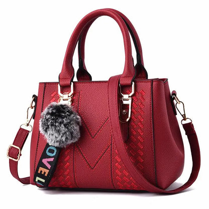 'Sac a Main' Embroidered Leather Messenger Handbag