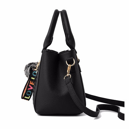 'Sac a Main' Embroidered Leather Messenger Handbag