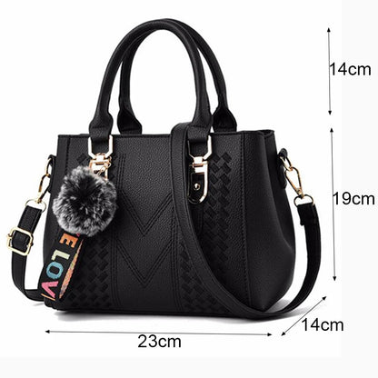 'Sac a Main' Embroidered Leather Messenger Handbag