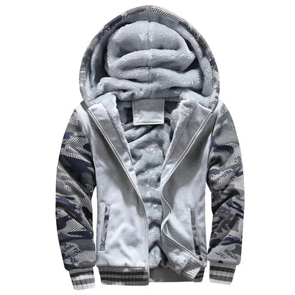 Men's Camo Fleece Winter Jacket