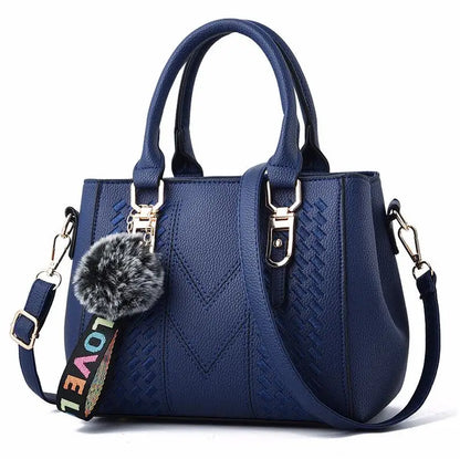 'Sac a Main' Embroidered Leather Messenger Handbag