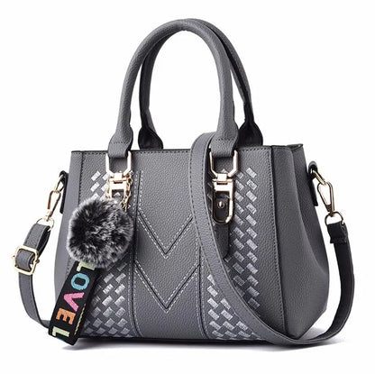 'Sac a Main' Embroidered Leather Messenger Handbag