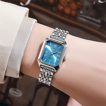 Luxe Square Watch - Gold Alloy Strap (2025)