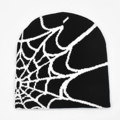 Acrylic Y2K Spider Pattern Beanie (2022)