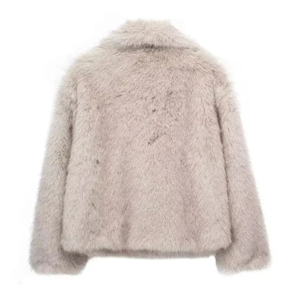 Plush Faux Fur Coat (2024)