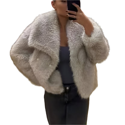 Plush Faux Fur Coat (2024)