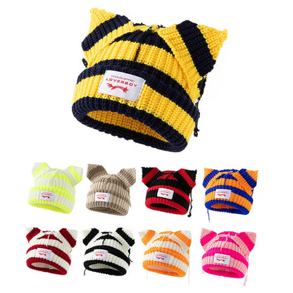 Y2K Cute Ear Personality Beanie