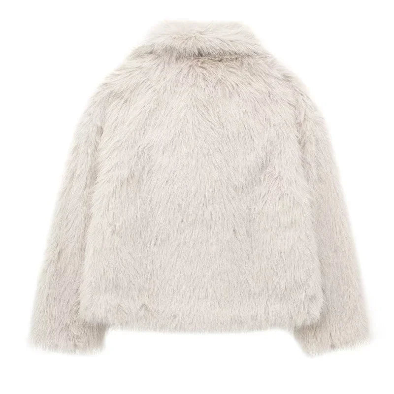 Plush Faux Fur Coat (2024)
