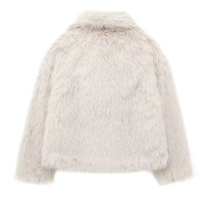 Plush Faux Fur Coat (2024)