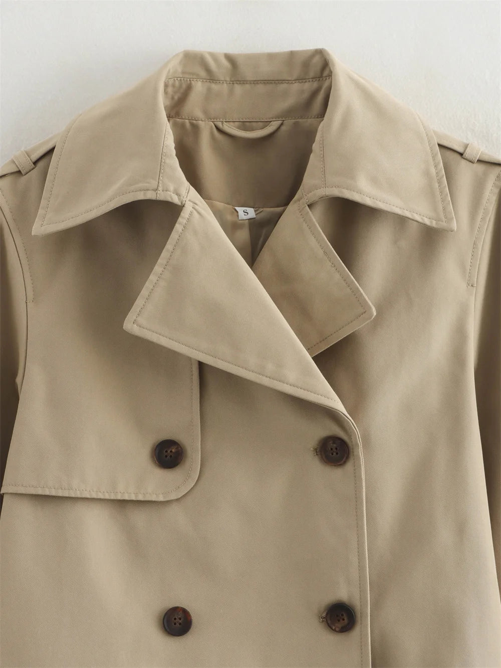 Chic Cropped Trench Jacket