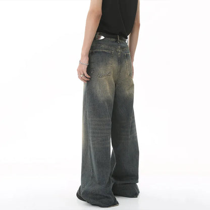 Washed Loose Fit Denim Jeans