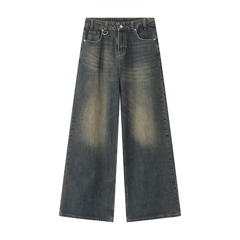 Washed Loose Fit Denim Jeans
