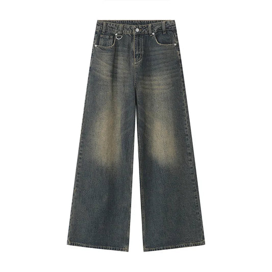 Washed Loose Fit Denim Jeans
