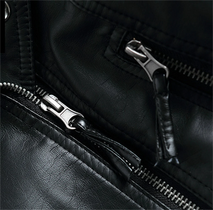 Chic Leather Moto Jacket (2024)