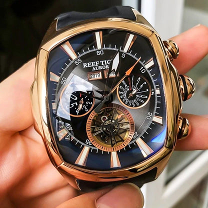 Reef Tiger 'Relogio Masculino' Tourbillion Sport Watch