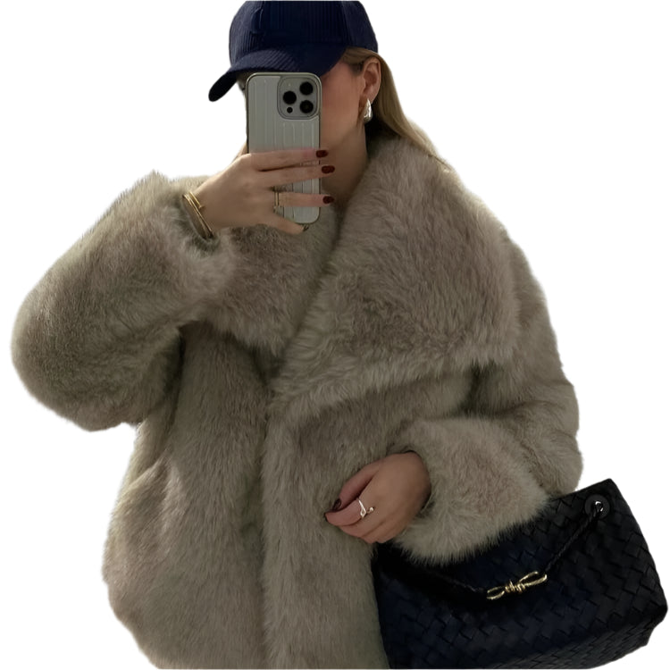 Plush Faux Fur Coat (2024)