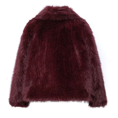 Plush Faux Fur Coat (2024)